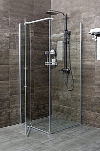 Душевой уголок Alex Baitler 90х90 ER10109H-C1 стекло прозрачное/профиль хром купить в интернет-магазине Sanbest