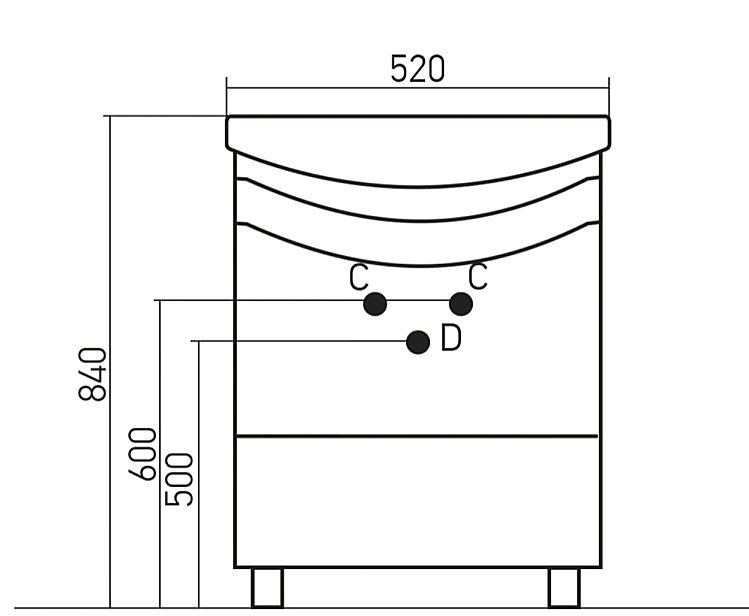 Тумба с раковиной MIXLINE РАДУГА 50 цветы для ванной в интернет-магазине Sanbest