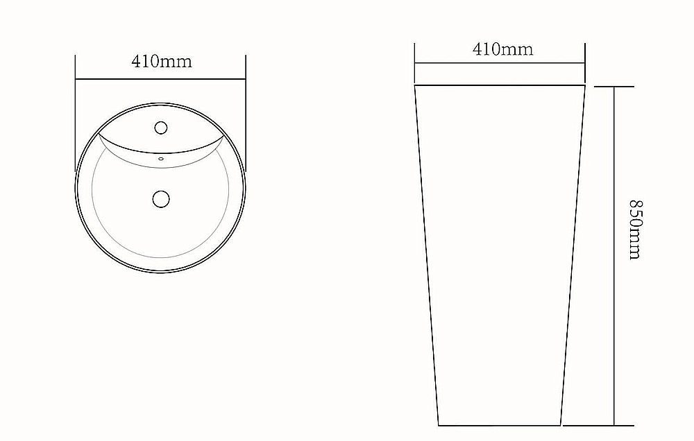 Раковина напольная SantiLine 41 SL-4007 белый мрамор купить в интернет-магазине Sanbest