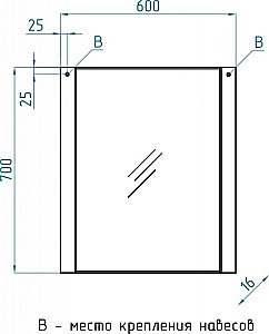 Зеркало Style Line Лотос 60x70 в ванную от интернет-магазине сантехники Sanbest