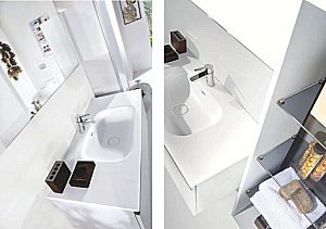 Тумба с раковиной Armadi Art Vallessi 80 белая для ванной в интернет-магазине Sanbest