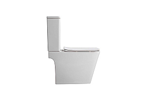 Унитаз подвесной Aquatek ДИВА AQ2012-00+INS-0000012+KDI-0000013+KKI-0000002 белый, безободковый, с крышкой микролифт, с инсталляцией и белой кнопкой купить в интернет-магазине Sanbest