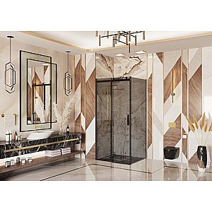 Душевой уголок Ambassador Benefit HBB 19022202HBB-80HBB 130х80 стекло тонированное/профиль черный купить в интернет-магазине Sanbest