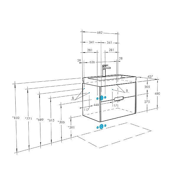 Тумба с раковиной Акватон Оливия 70 белая матовая для ванной в интернет-магазине Sanbest