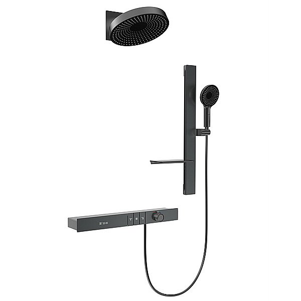 Душевая система Black&White Gravity GH9025NGM оружейная сталь купить в интернет-магазине сантехники Sanbest