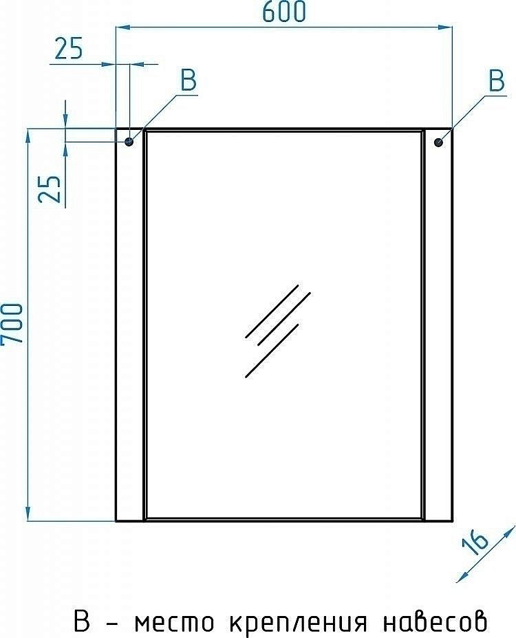 Зеркало Style Line Лотос 60x70 в ванную от интернет-магазине сантехники Sanbest