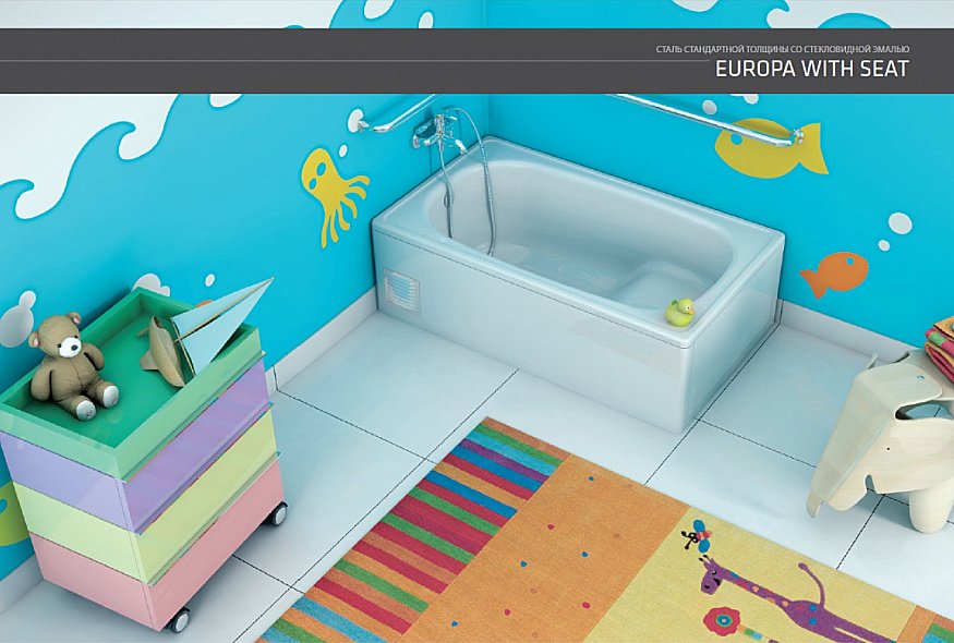 Стальная ванна BLB Europa 120x70 B2SE купить в интернет-магазине Sanbest