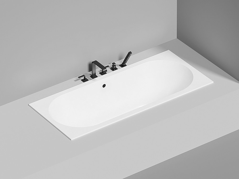 Ванна Salini Ornella AXIS S-Stone 103423MRH 170x75 белая/внутри RAL матовая купить в интернет-магазине Sanbest