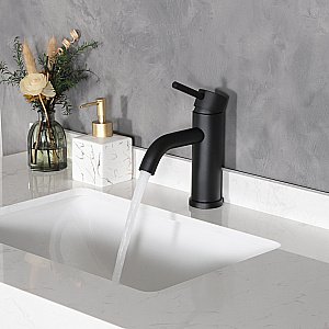 Смеситель для раковины Gid Inga SS096-BM-K черный матовый купить в интернет-магазине сантехники Sanbest