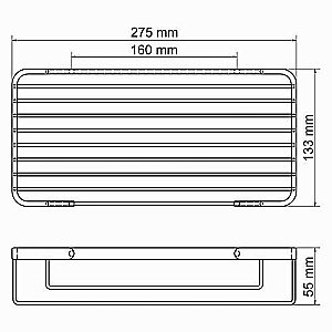 Полка WasserKRAFT K-72222 купить в интернет-магазине сантехники Sanbest