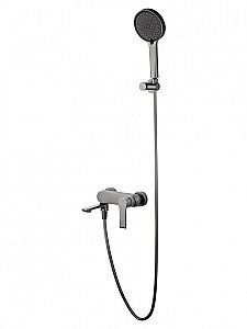 Смеситель для ванны с душем WONZON & WOGHAND BRILLIANT, Темный графит (WW-88037079-BGM) купить в интернет-магазине сантехники Sanbest