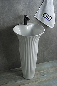 Раковина напольная Gid Autonomo 41 Nb132 81113 белая купить в интернет-магазине Sanbest