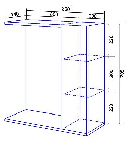 Зеркало со шкафом Loranto Janet CS00049713 80 ольха купить в интернет-магазине сантехники Sanbest
