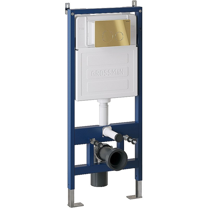 Кнопка для инсталляции Grossman Style 700.K31.05.30M.30M золото глянцевое купить в интернет-магазине сантехники Sanbest