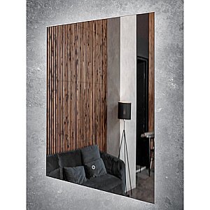 Зеркало с LED подсветкой Orange QUADRO OQ-50ZE 50x70 белый в ванную от интернет-магазине сантехники Sanbest