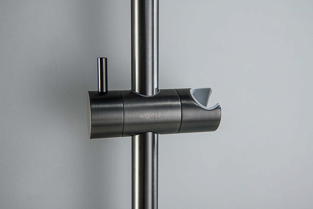 Душевой гарнитур Aquatek Европа AQ2012BGM оружейная сталь купить в интернет-магазине сантехники Sanbest