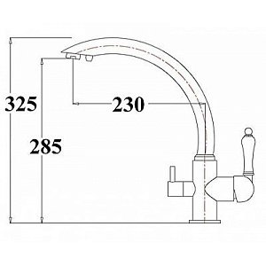 Смеситель для кухни Zorg Sanitary ZR 314 YF-33 Кварц купить в интернет-магазине сантехники Sanbest