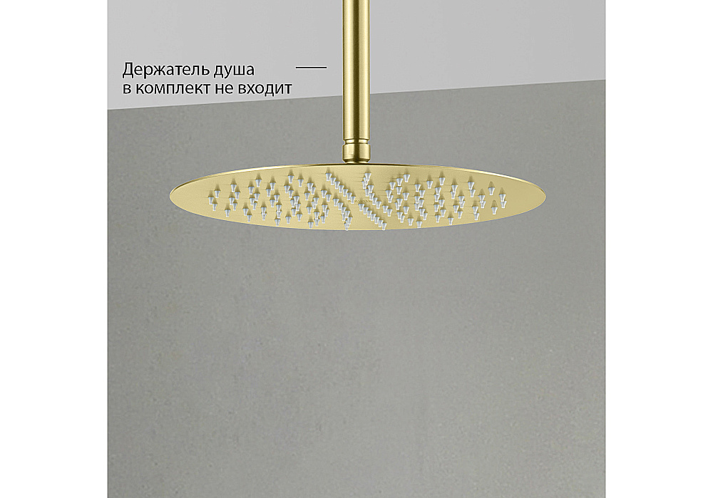 Верхний душ Aquatek AQ2077BG золото шлифованное купить в интернет-магазине сантехники Sanbest