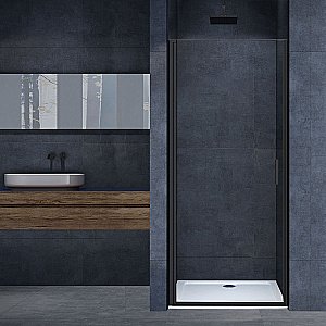 Душевая дверь Vincea Alpha VDP-3AL900CLB профиль черный/стекло прозрачное купить в интернет-магазине Sanbest