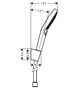 Душевая гарнитура Hansgrohe Raindance Select S 120 3jet 26701000 купить в интернет-магазине сантехники Sanbest