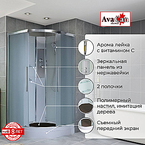 Душевая кабина AvaCan EM Серия EM2090N 90х90 без крыши купить в интернет-магазине Sanbest