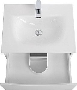 Тумба с раковиной BelBagno MARINO-CER-N-600-2C-SO-BO-P Bianco Opaco для ванной в интернет-магазине Sanbest