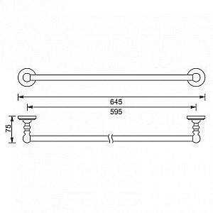 Полотенцедержатель Aquanet 4624 купить в интернет-магазине сантехники Sanbest
