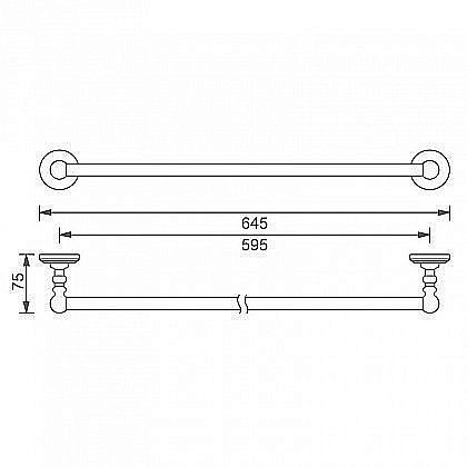 Полотенцедержатель Aquanet 4624 купить в интернет-магазине сантехники Sanbest