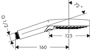 Душевая лейка Hansgrohe Raindance Select S 120 3jet 26530400 купить в интернет-магазине сантехники Sanbest