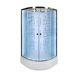 Душевая кабина DTO Серия ЕМ ЕМ2710 N LED 100x100 купить в интернет-магазине Sanbest