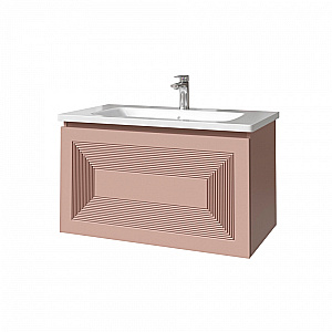 Тумба с раковиной Caprigo Modo-Quarta 100 с интегрированной ручкой, цвет на выбор для ванной в интернет-магазине Sanbest