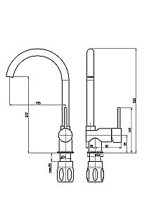 Смеситель для кухни Rav-Slezak SEINA SE908.5/4CMAT купить в интернет-магазине сантехники Sanbest