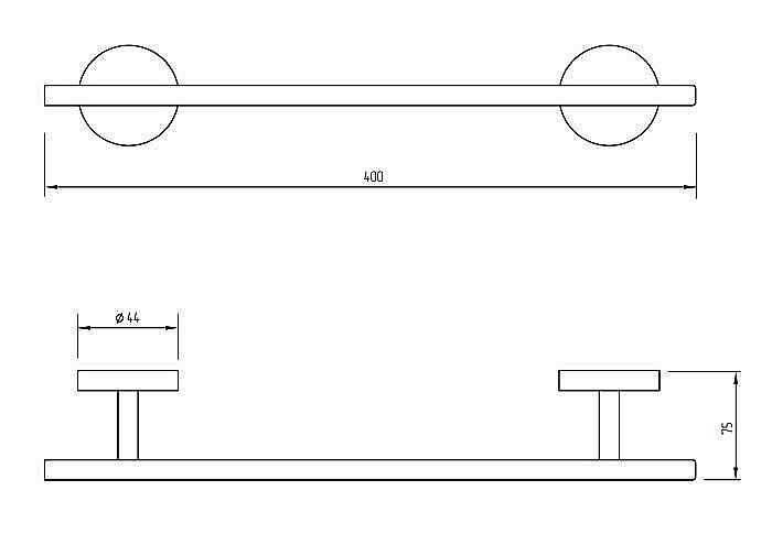 Полотенцедержатель Migliore Fortis 31766 черный купить в интернет-магазине сантехники Sanbest