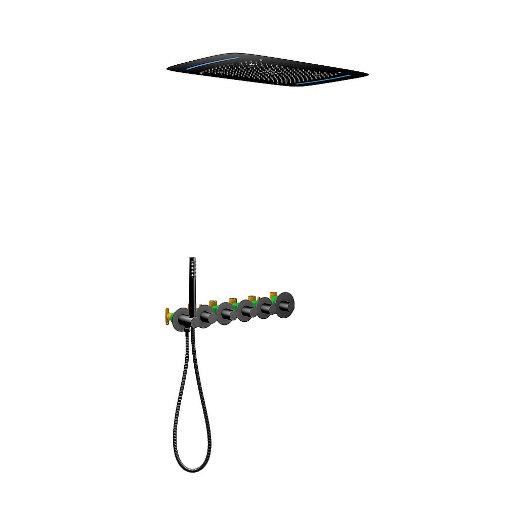 Душевая система Timo Saona SX-2319/03SM черная матовая купить в интернет-магазине сантехники Sanbest