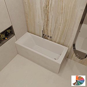 Ванна из искусственного камня Veconi Solita SLT18080MRAL 180х80 цвет по ral матовый купить в интернет-магазине Sanbest