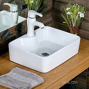 Раковина Melana 7291 7291-805 белая купить в интернет-магазине Sanbest