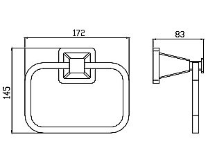 Полотенцедержатель Kaiser KH-1031 хром купить в интернет-магазине сантехники Sanbest