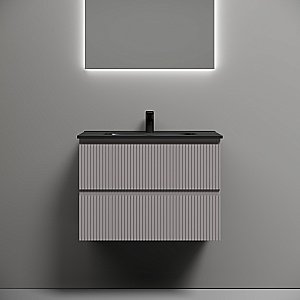 Тумба с раковиной Sancos Snob R 70 SNR70SMСМ серая матовая для ванной в интернет-магазине Sanbest