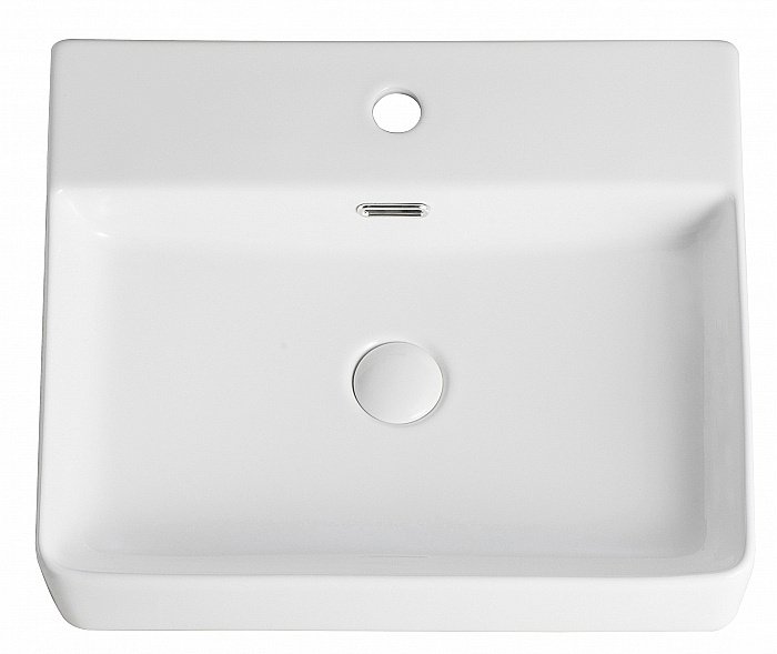 Раковина накладная Orange 50 B04-500w белая купить в интернет-магазине Sanbest
