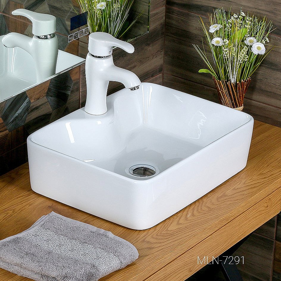 Раковина Melana 7291 7291-805 белая купить в интернет-магазине Sanbest