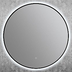 Зеркало Art&Max Sanremo AM-San-700-DS-F-Nero в ванную от интернет-магазине сантехники Sanbest