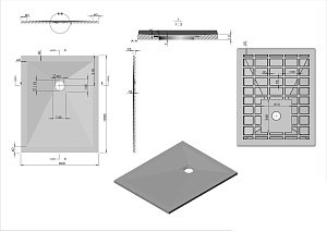 Душевой поддон Vincea VST-4SR 100х80 G купить в интернет-магазине Sanbest