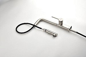 Смеситель для кухни Paulmark Neo Ne214419-BS  брашированная сталь купить в интернет-магазине сантехники Sanbest