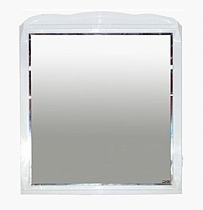 Зеркало Misty Дайна 100 белая эмаль в ванную от интернет-магазине сантехники Sanbest