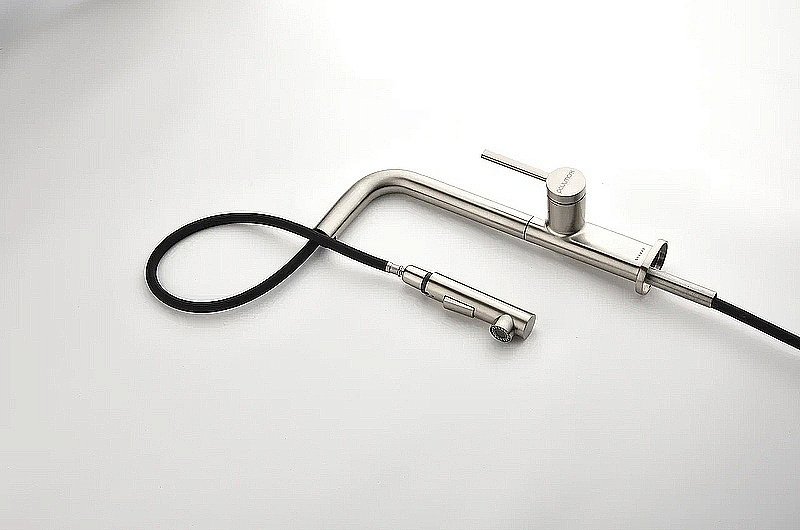 Смеситель для кухни Paulmark Neo Ne214419-BS  брашированная сталь купить в интернет-магазине сантехники Sanbest