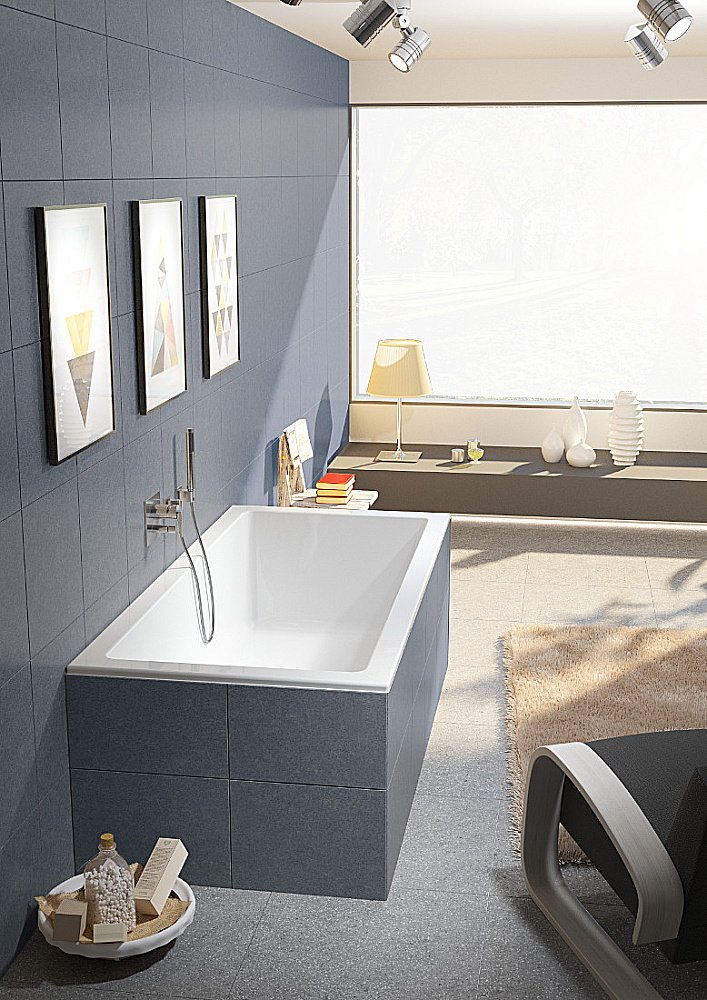 Акриловая ванна Riho Rething Cubic 190x90 B109001005 белая купить в интернет-магазине Sanbest