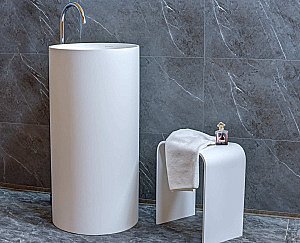 Раковина напольная Montebianco Pisa Tre 31082 белая матовая купить в интернет-магазине Sanbest