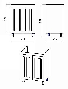 Тумба с раковиной Misty Спарта - 65 П-Спа-06065-01-01 белая для ванной в интернет-магазине Sanbest