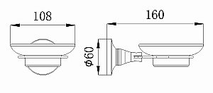 Мыльница Rush Corsica CO42411 купить в интернет-магазине сантехники Sanbest
