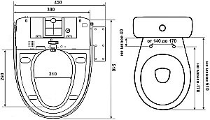 Крышка-биде Timo ТЕ-710 купить в интернет-магазине Sanbest